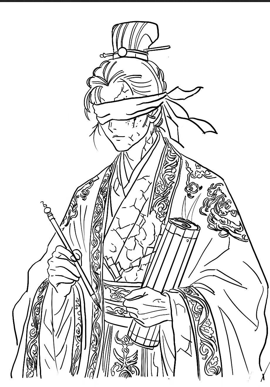 The Archivist character illustration